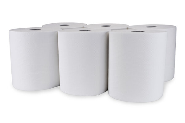 Handtuchrollen DELUXE - 3-lagig - 110 m - 21 cm - Kern 40 mm - 1 Verpackung = 6 Rollen