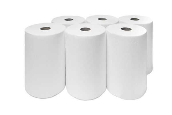 Handtuchrollen DELUXE - 2-lagig - 140 m - 21,5 cm - Kern 50 mm - 3 Verpackungen = 18 Rollen