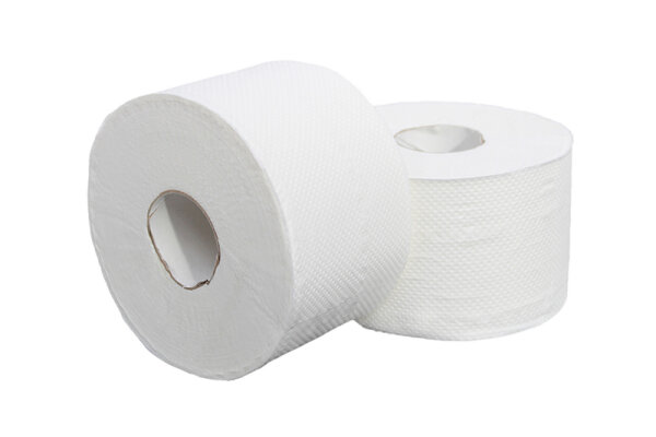 Toilettenpapier Großrolle DELUXE - 2 lagig - 100 m - Ø 15 cm - Zellstoff - geeignet für ILLE - 4 Verpackungen = 48 Rollen