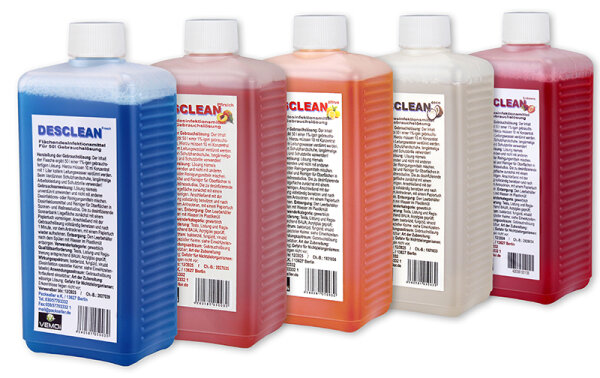 500 ml Flächendesinfektionsmittel als Konzentrat - ergibt 50 l Fertigmischung - Duft Zitrus - 8 Flaschen