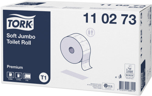 Tork T1 Premium - 110273 - Jumbo Toilettenpapier - 2-lagig - 360 m - 6 Rollen