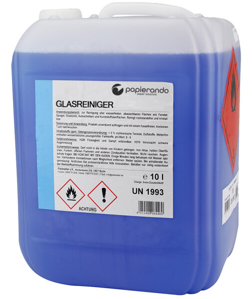 Glasreiniger - blau - 10 l