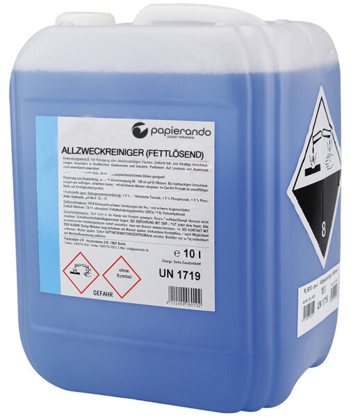 Allzweckreiniger - Fettlösend - blau - 10 l