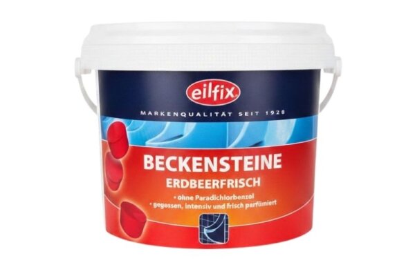 Erdbeer Beckensteine Urinal-Reiniger – Antibakteriell & Kalkschutz – 12 x 1 kg