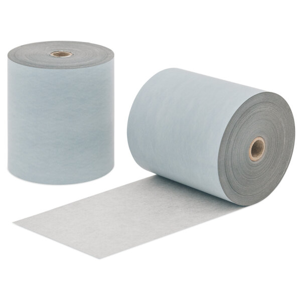 BIO Bonrollen Thermo - Blanko - 80 mm x 80 m x 12 mm - blaugrau - 50 Rollen
